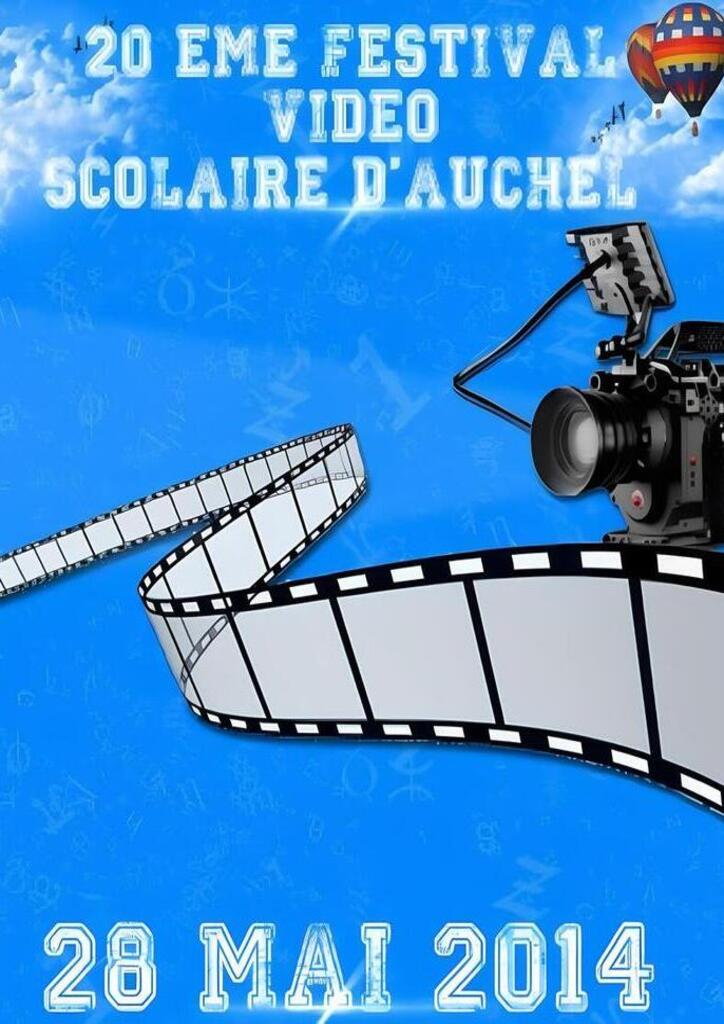 Affiche de la 20ème édition du festival de vidéo scolaire d'Auchel